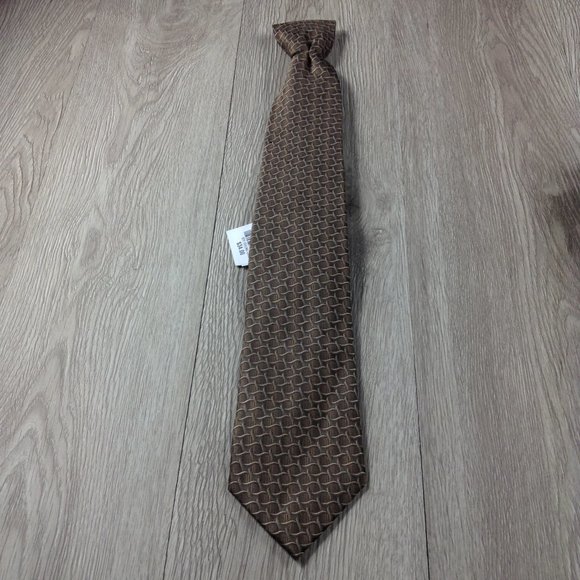Stafford Other - Stafford Brown Circle Pattern Tie